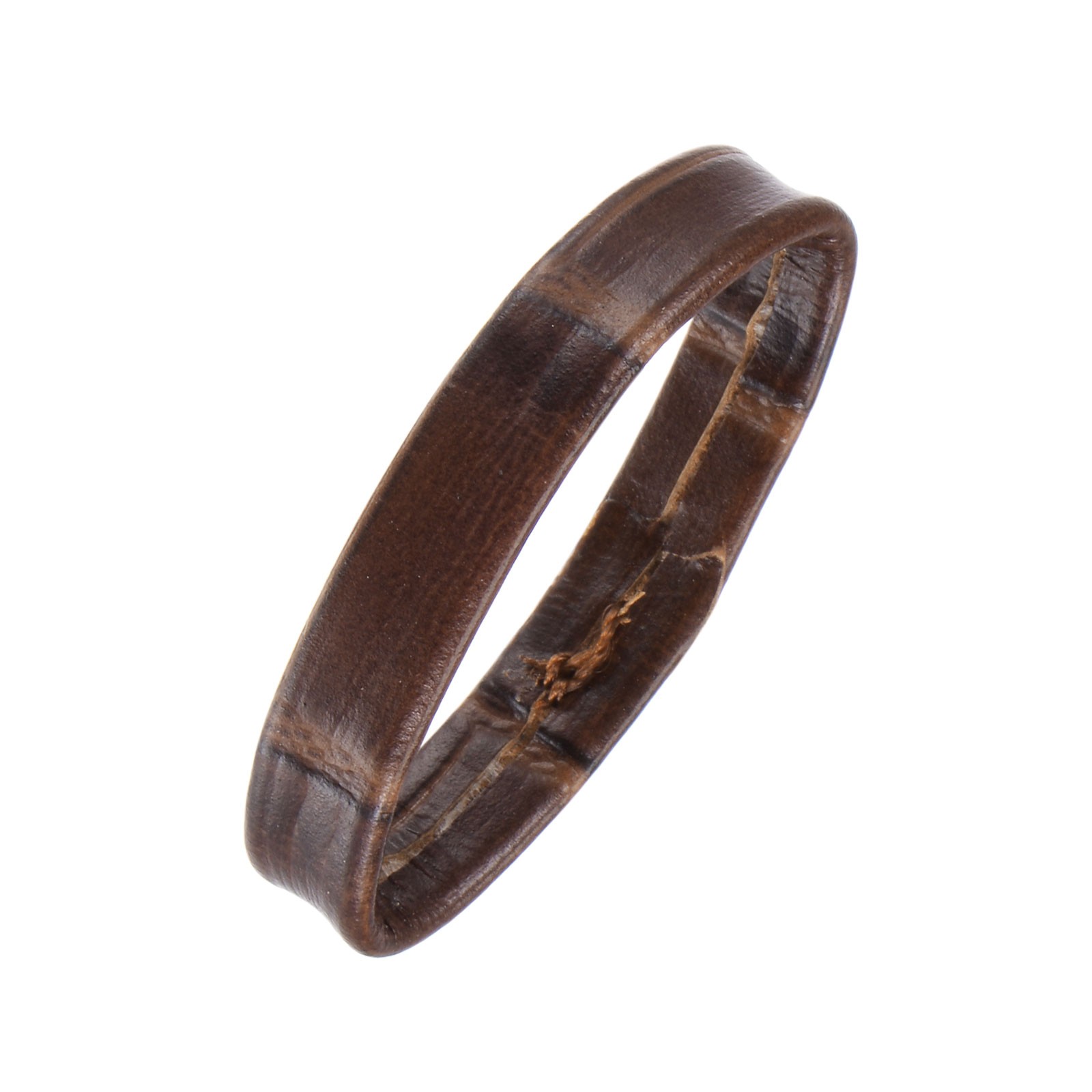 4pcs PU Leather Straps Retained Oring Guardian for 26mm Width, Dark Brown