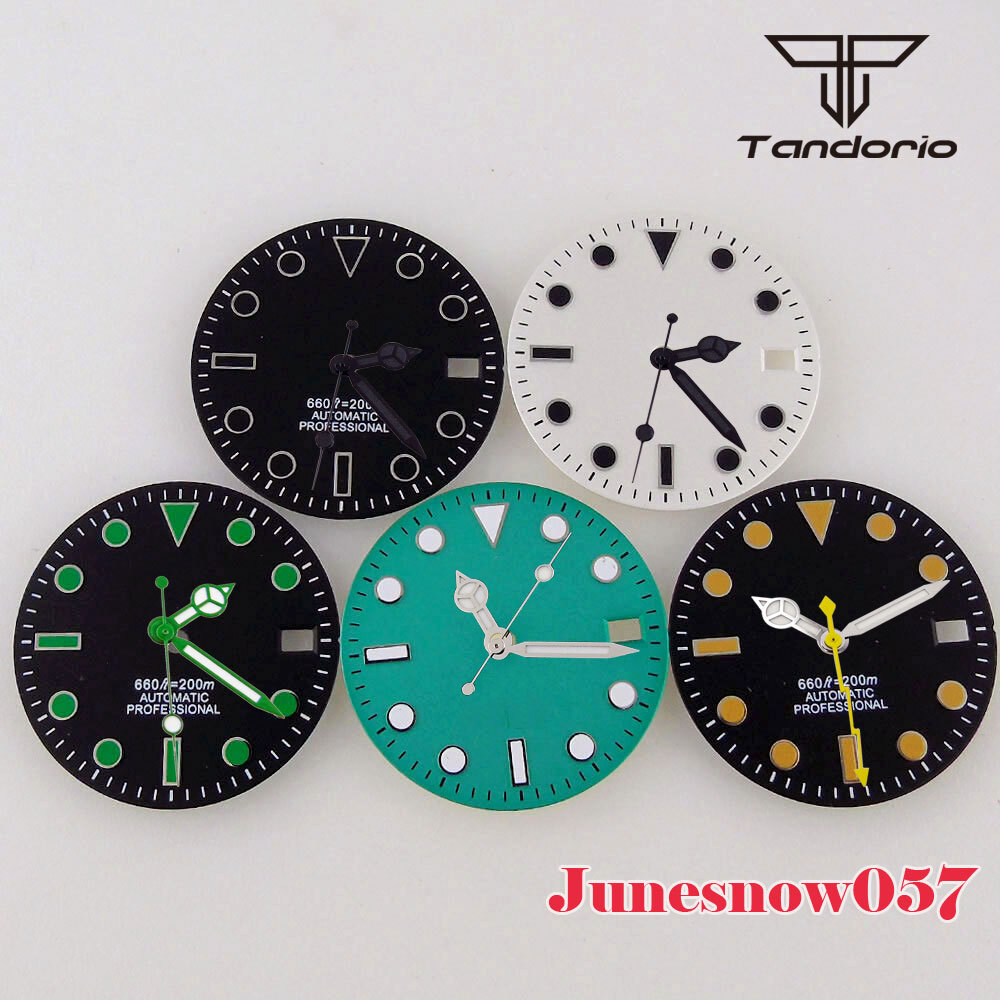 Watch Parts 28.5mm Sterile Watch Dial Blue/Black/White Fit For NH35A NH36 NH SKX