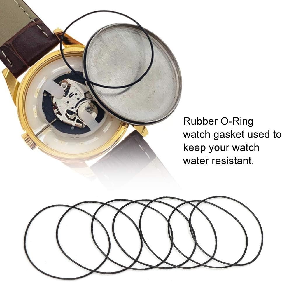 200pcs Rubber Watch Back Cover Seal Gaskets – Water-Resistant Repair Kit