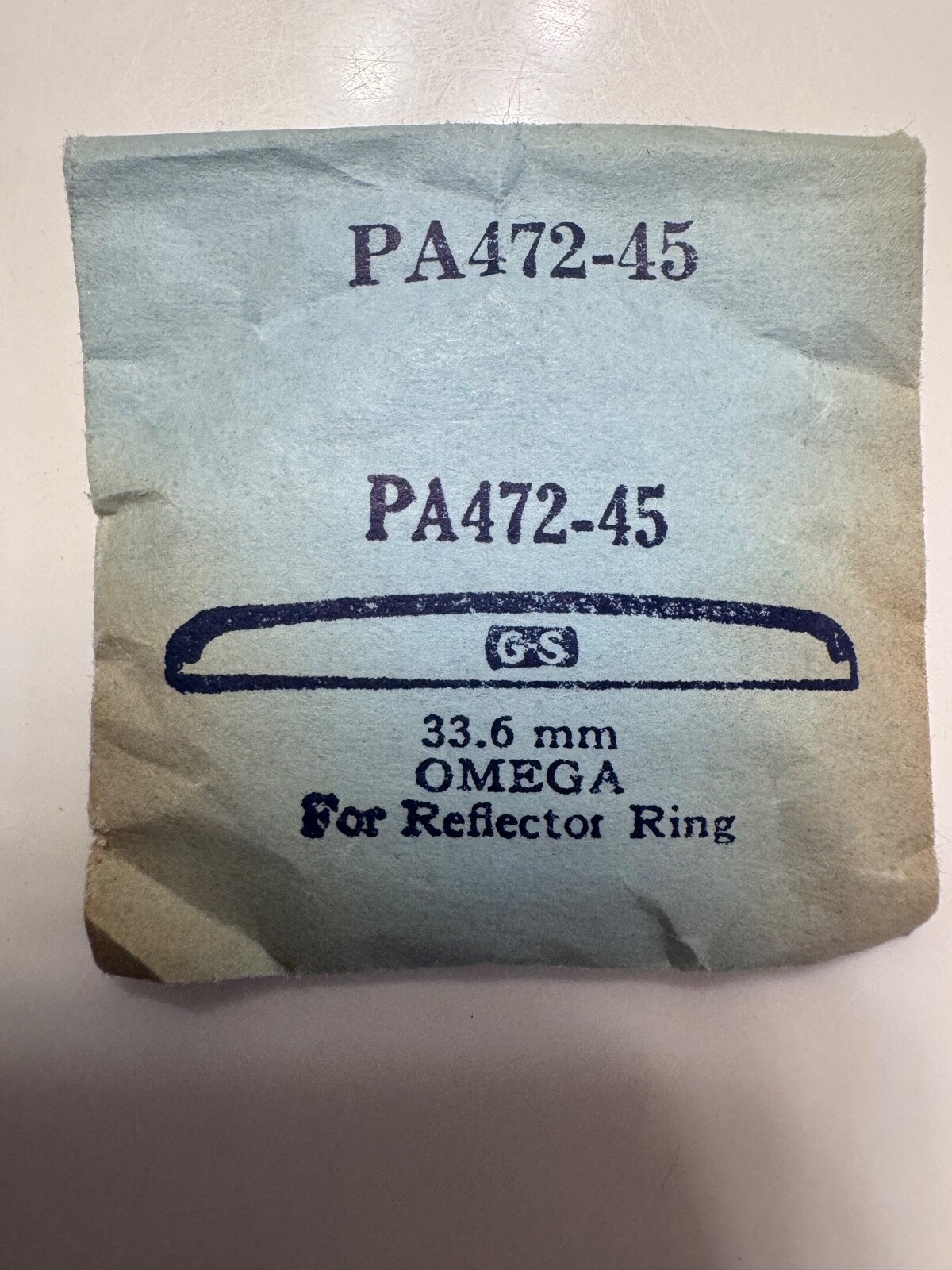 OMEGA Acrylic Replacement Watch Crystal G-S PA 472-45 For Reflect 33.6mm