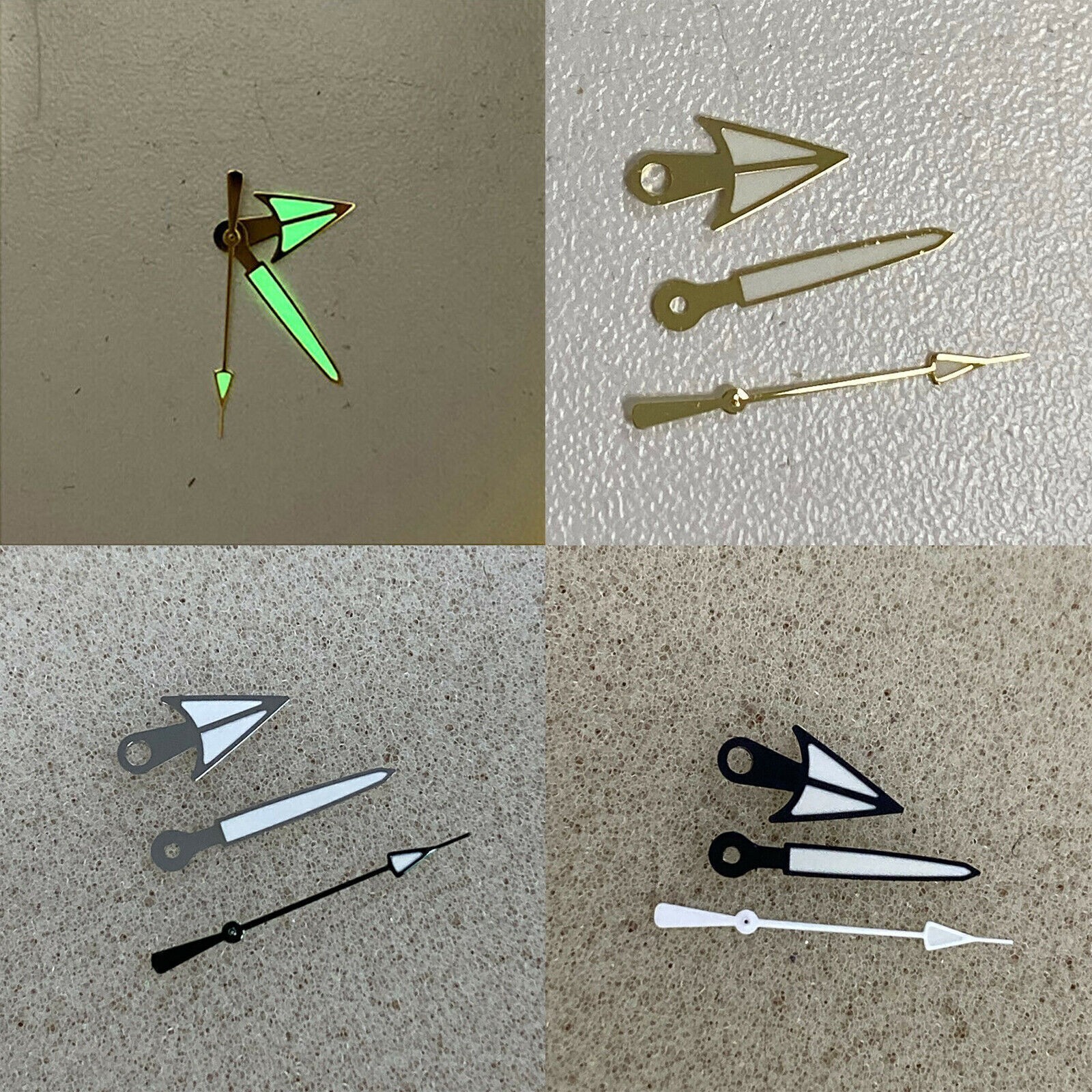 For NH35 NH36 Watch Movement 15mm Green Luminous Watch Hands Pointer Repair Part