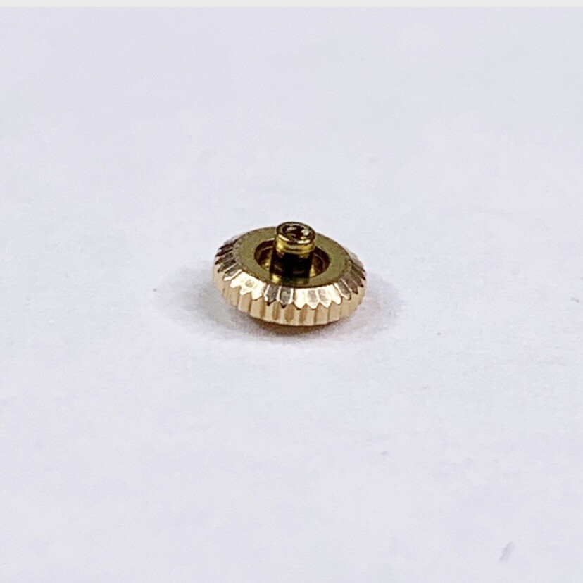 Tissot Watch Crown 4.5mm Signed Maker Mark .85 Stem Repair Part Rose Gold 4