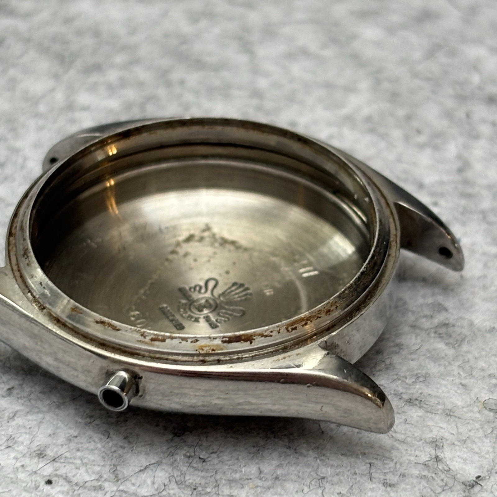 ROLEX STEEL OYSTER PERPETUAL 6084 BREVET BUBBLEBACK CASEBACK Part Used