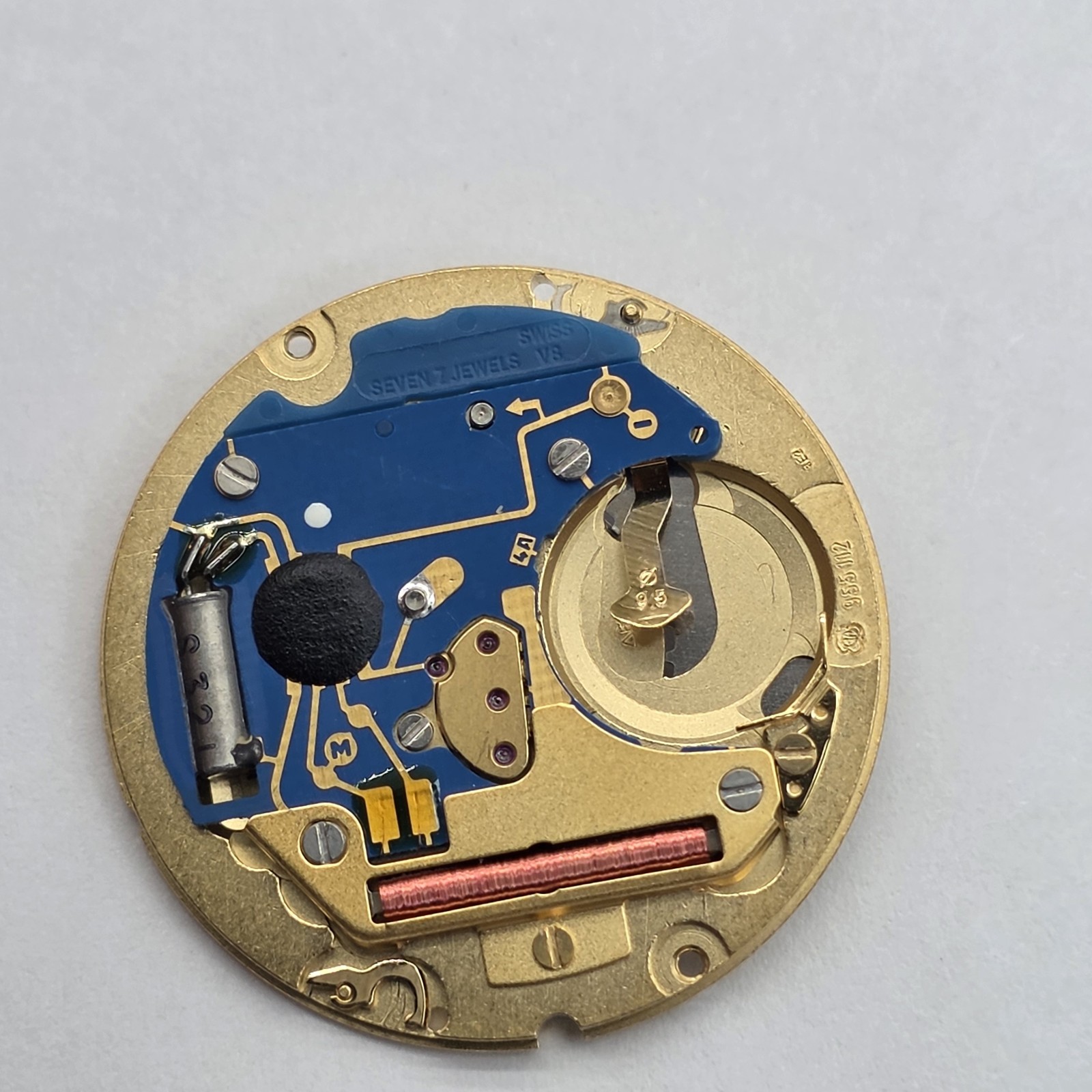 Various Watch Movement Lot Of 5 Quartz 7 Jewels Swiss Parts Or Repair #V11