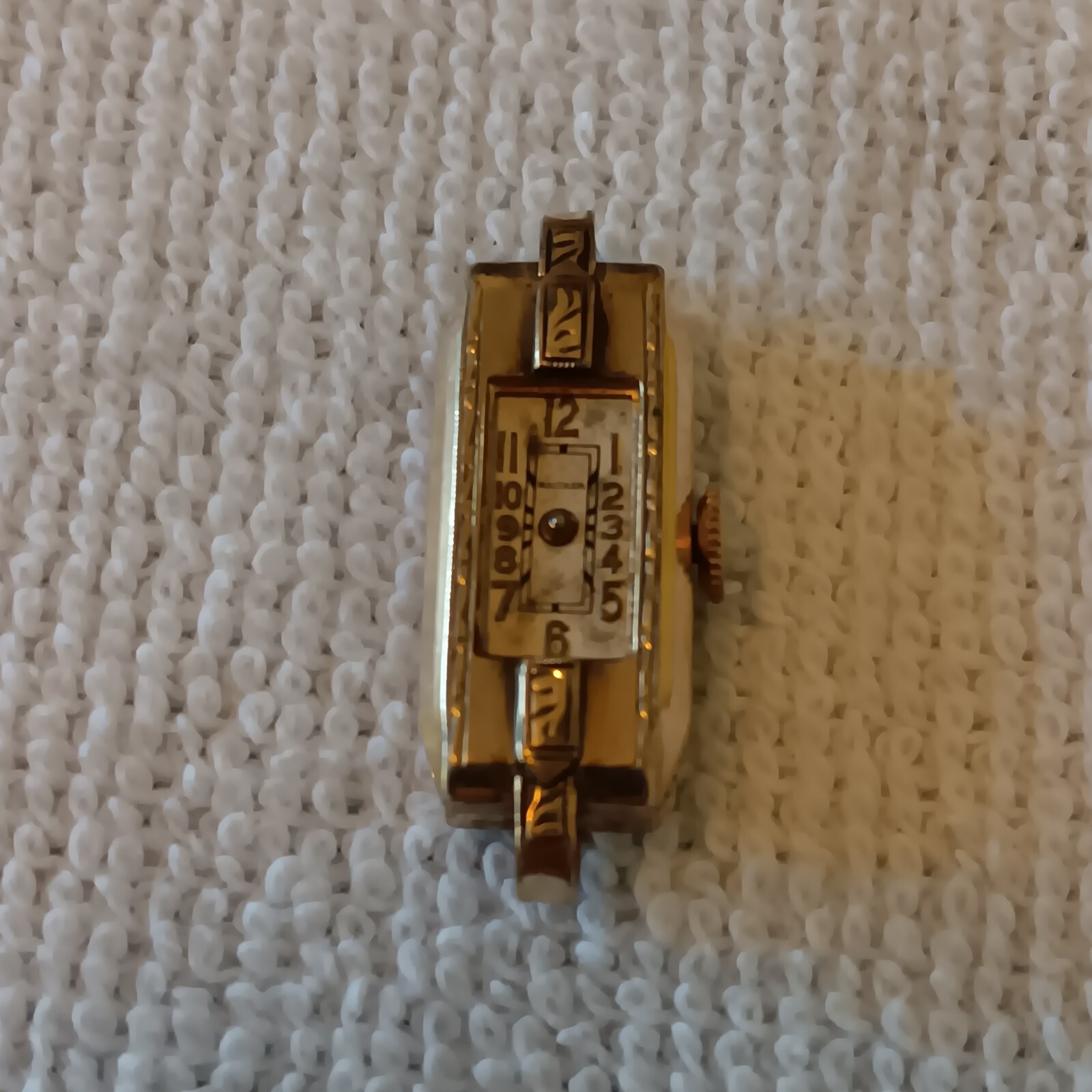 Vtg 1930s Waltham Ladies Model 400 17J Baguette GP Watch (Repair/Parts)