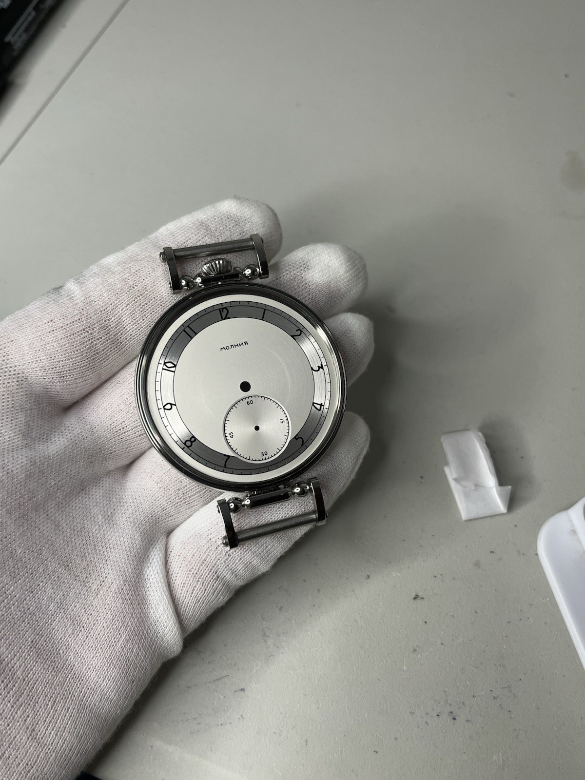Molnija Marriage Watch Parts Set – Case Dial Hands – No Movement – Aftermarket