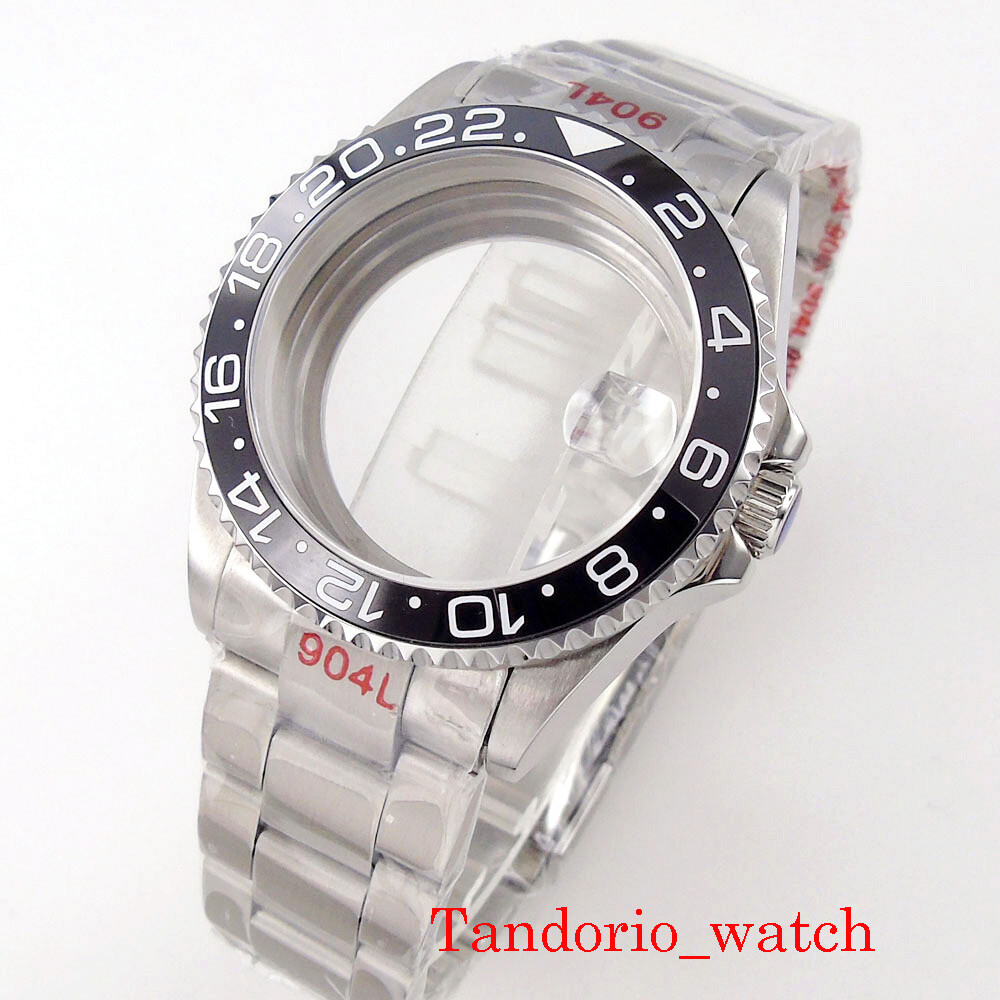 38mm/40mm Stainless Steel Watch Case Sapphire Glass Fit NH34 NH35 NH36 Oyster