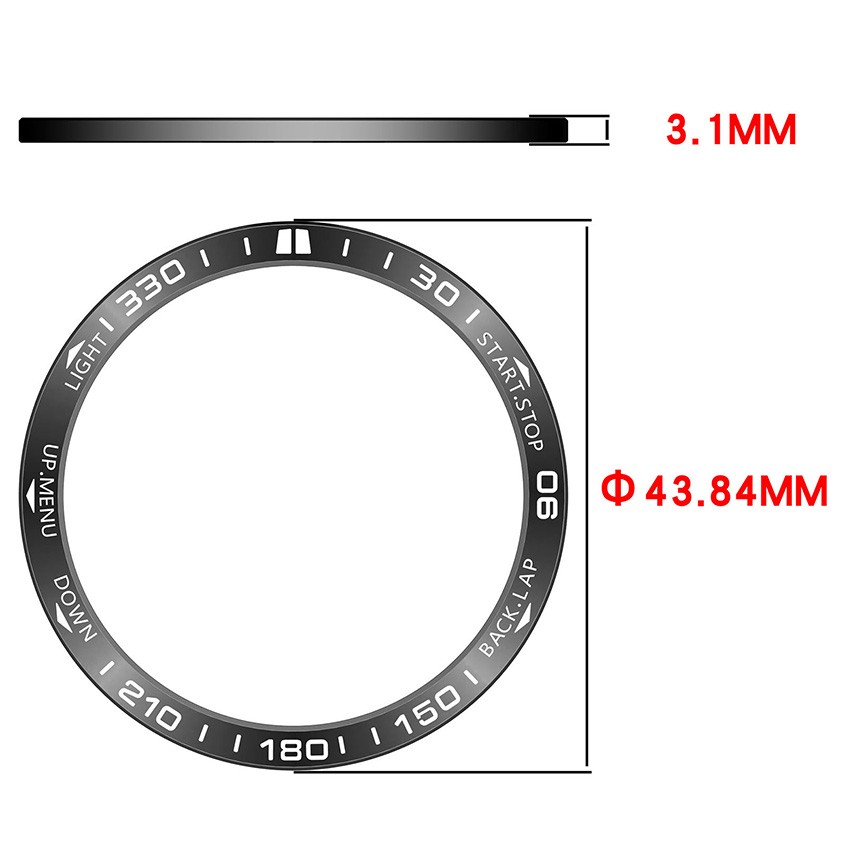 Stainless Steel Watch Bezel Protector For Garmin Fenix8 AMOLED SOLAR 47MM 51MM