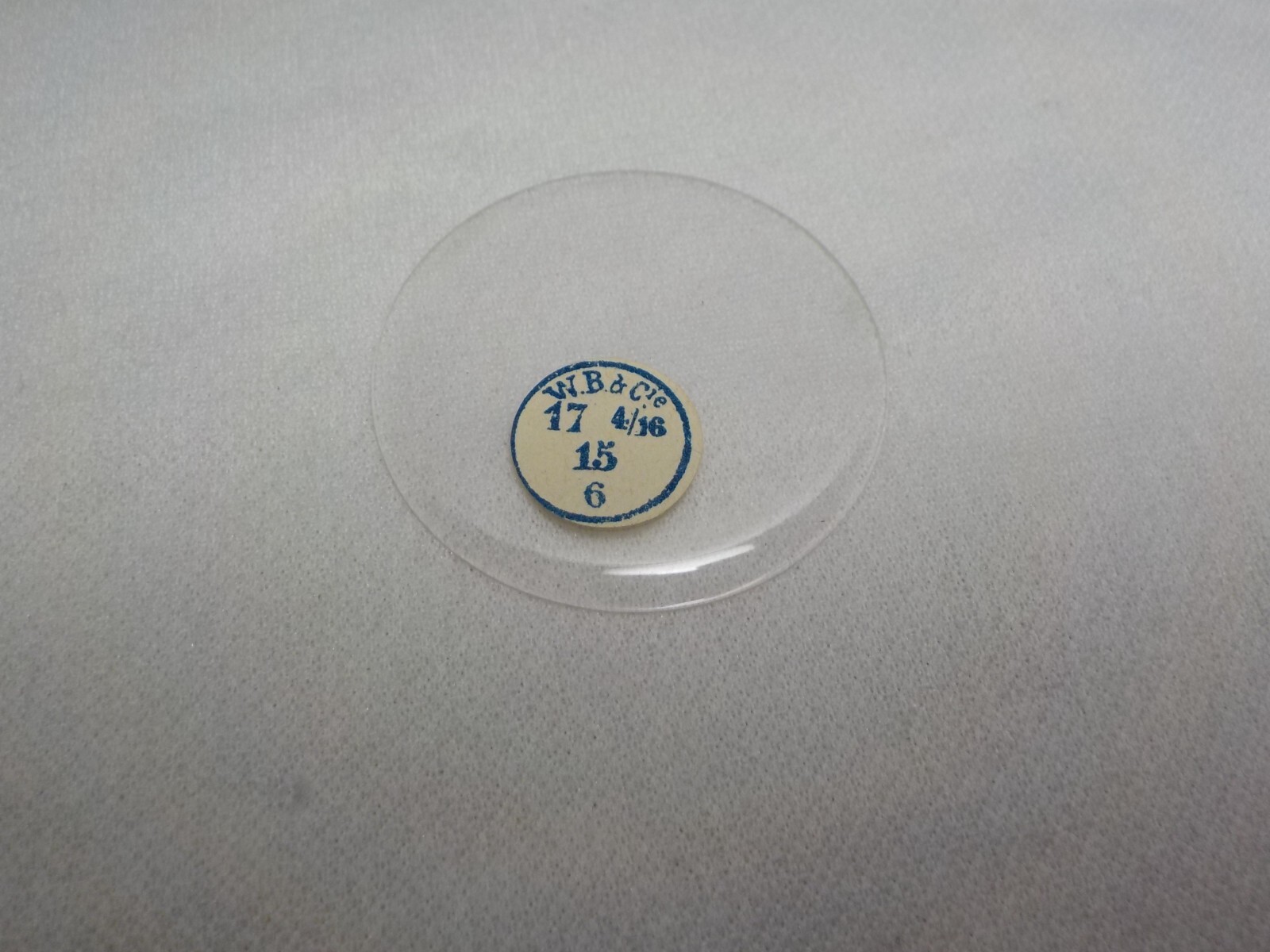 GLASS POCKET WATCH CRYSTAL HUNTER CASE SIZE 17 4/16 H 6 REPLACEMENT PART #176