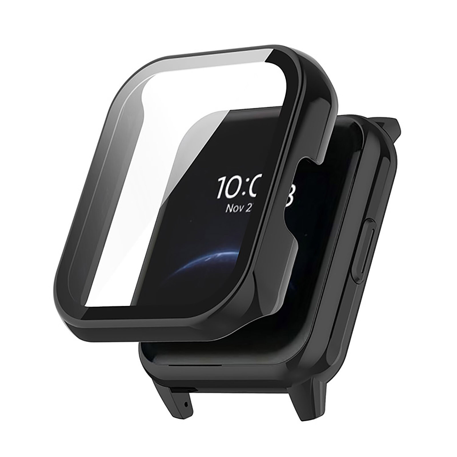 For Realme Watch 2 Watch Case Protective Shell PC Tempered Film Shell