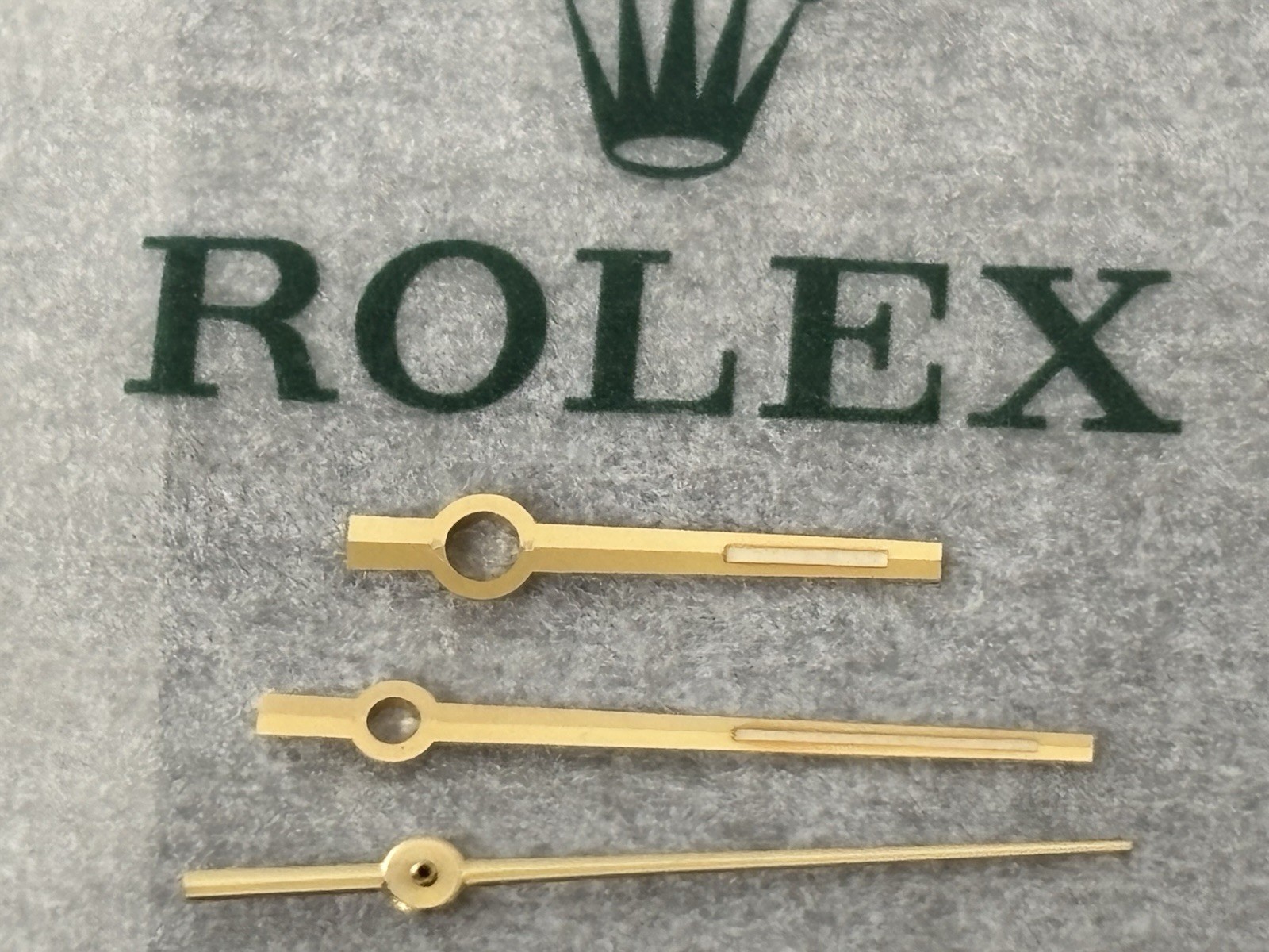 Rolex Genuine Set Of Gold Hands For Cal: 3135,3035 Model 16233 Excellent Conditi