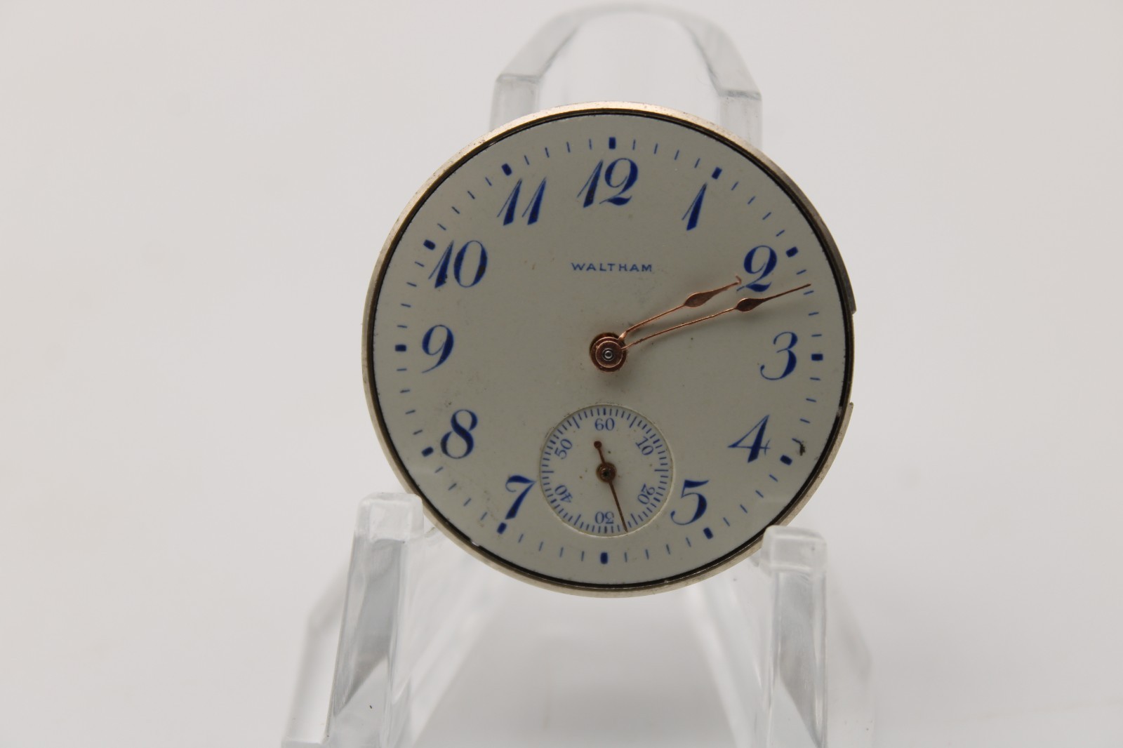 1908 WALTHAM POCKET WATCH MOVEMENT 17595400 GRADE 165 0s 15j (OO)
