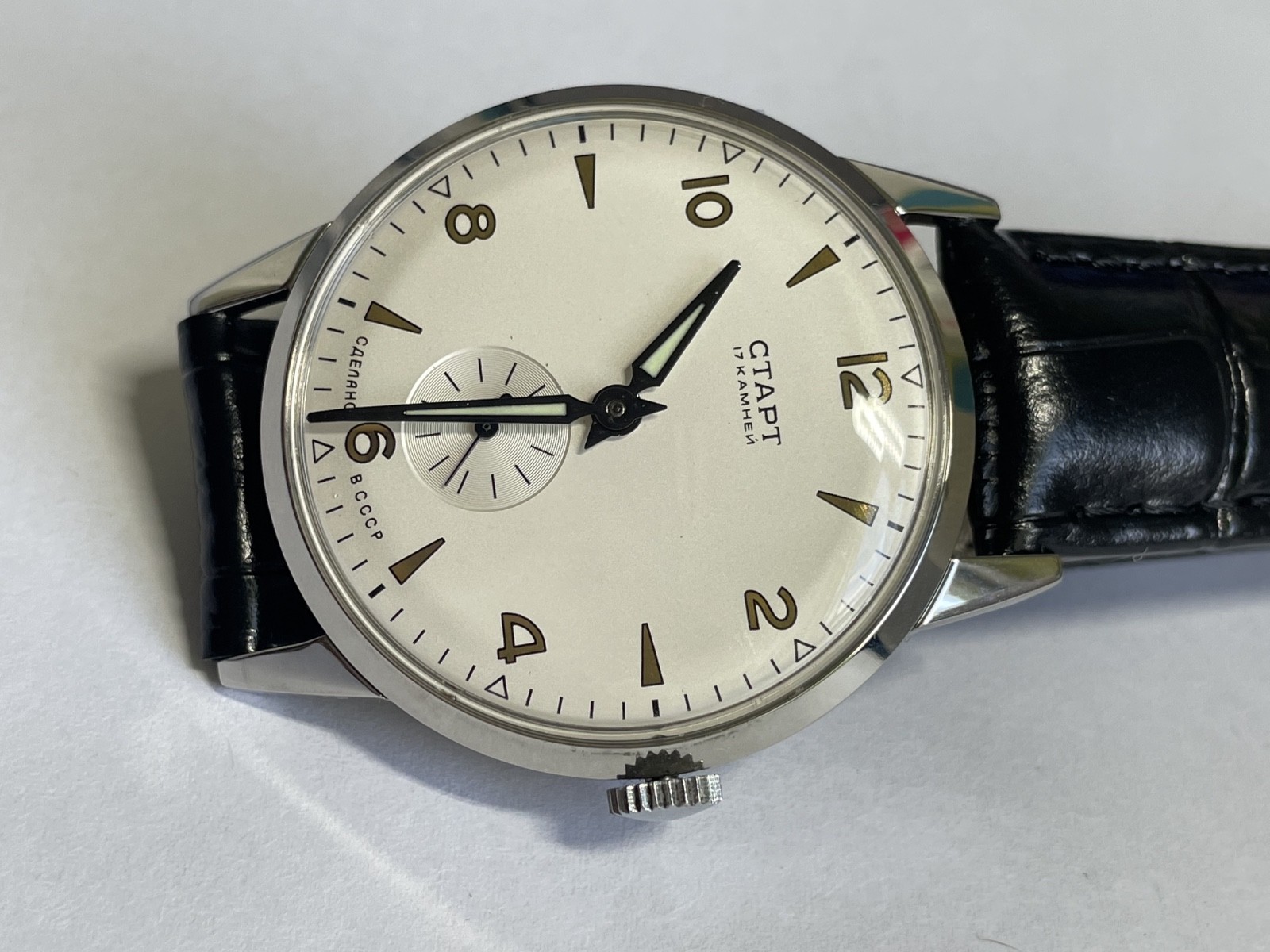 START WRISTWATCH 17 JEWELS Very rare vintage mechanism 3 kv 57 years