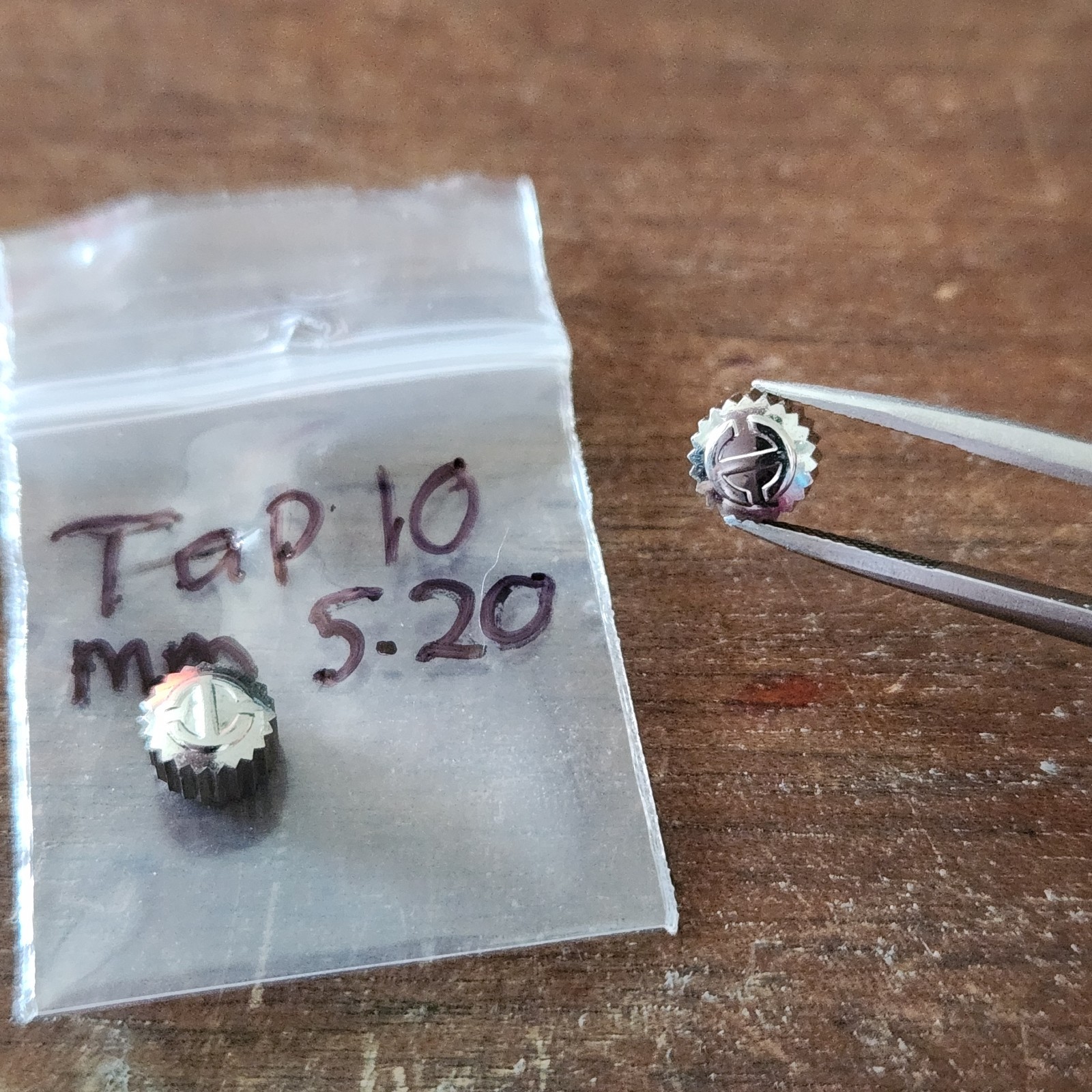 Vintage Designer Watch Crown -Tap 10 -Approx 5.2mm Diameter -Pre Owned -ONE ONLY