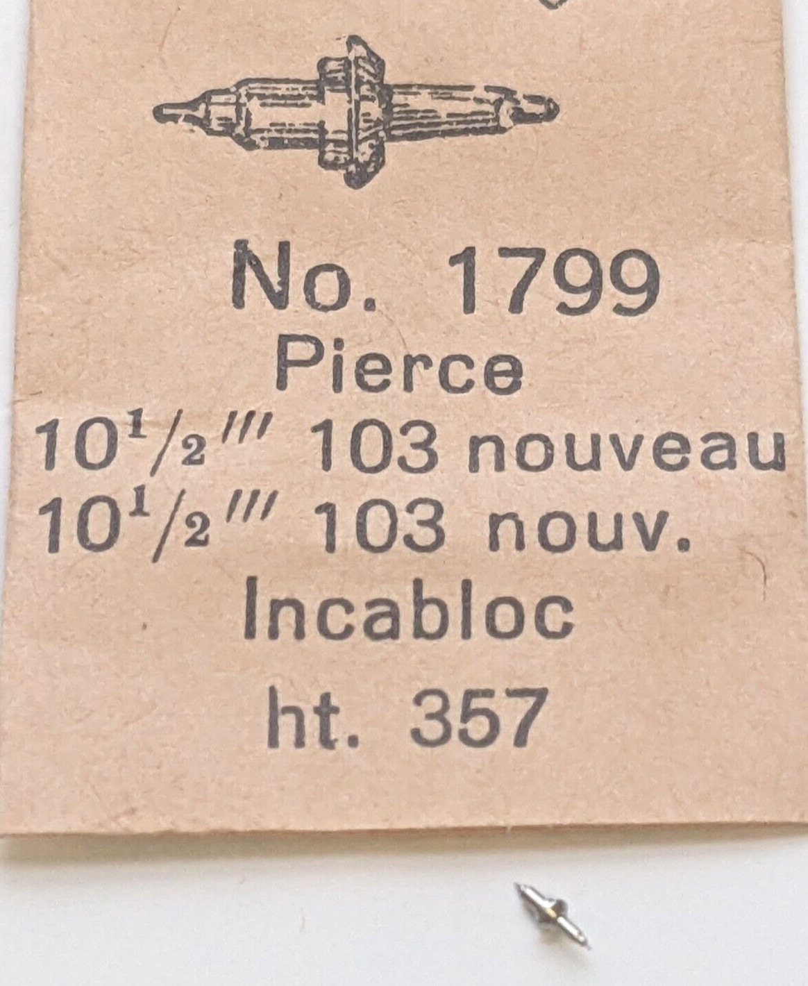 Pierce 103 nouveau inca Balance Staff Swiss made x 1 piece