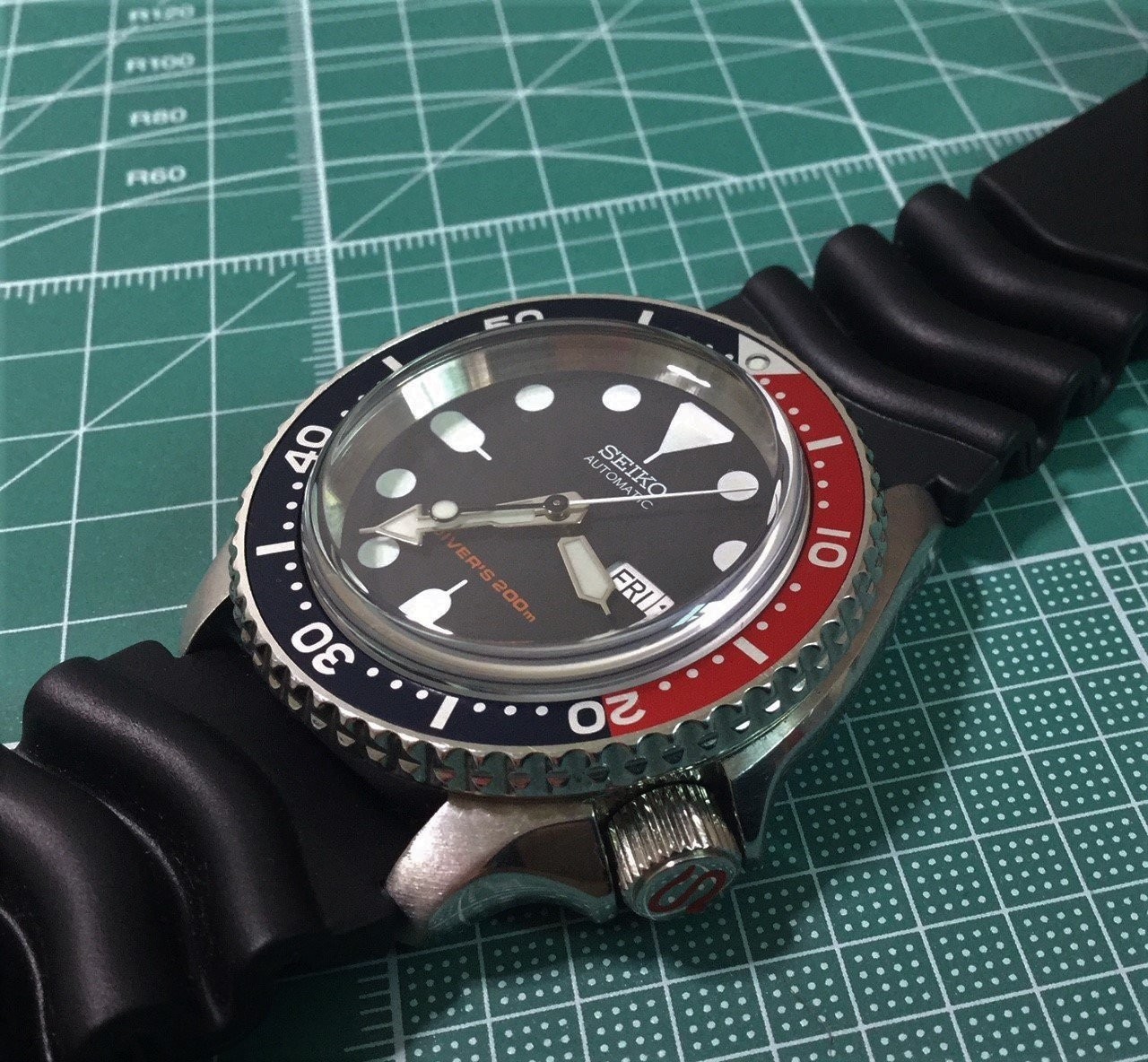 Watch Crystal Only for SKX007/SRPD Top Hat Sapphire Crystal – CT101