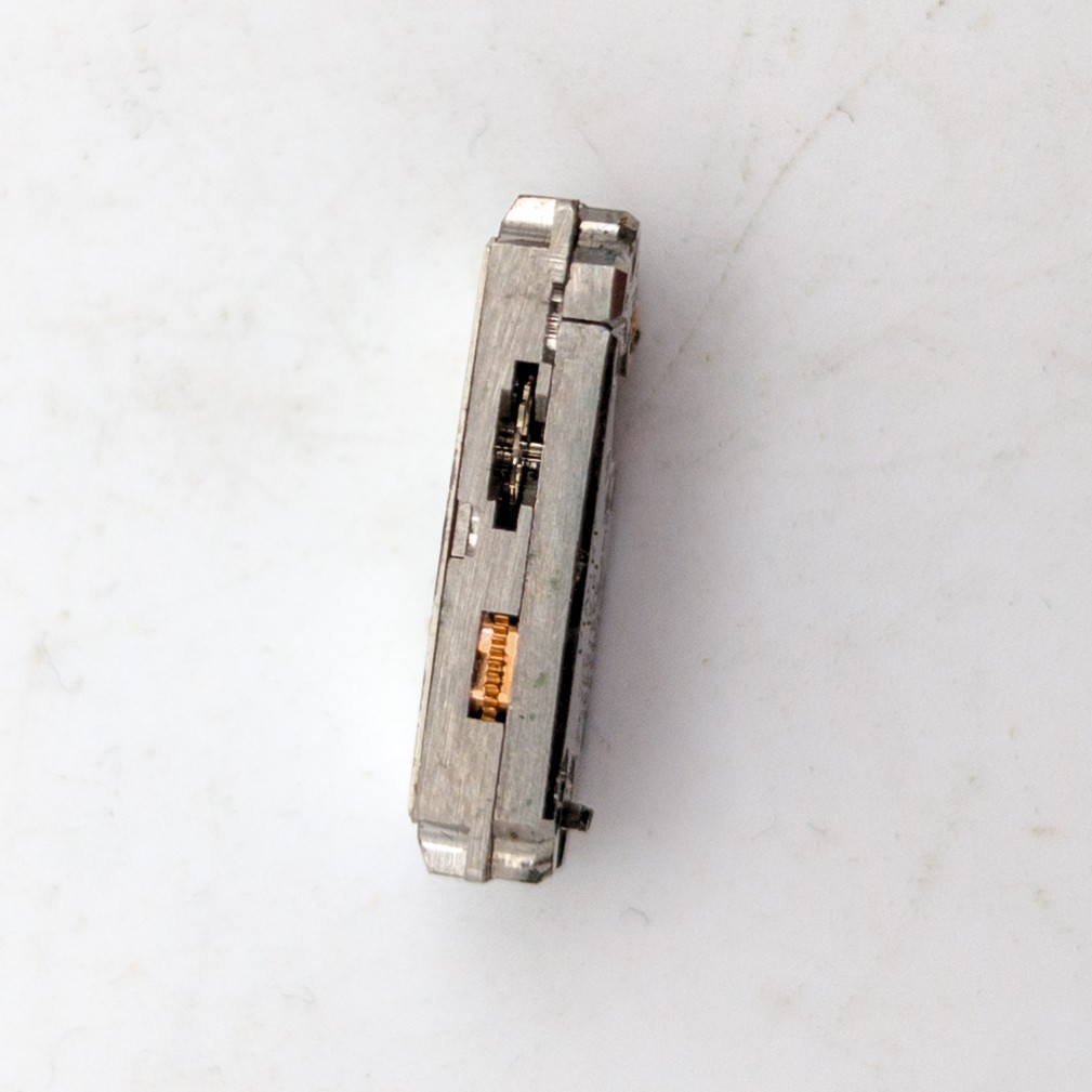 Vtg Piaget 2P Ladies Watch Baguette Movement 17 Jewels 650793 Mechanical Manual