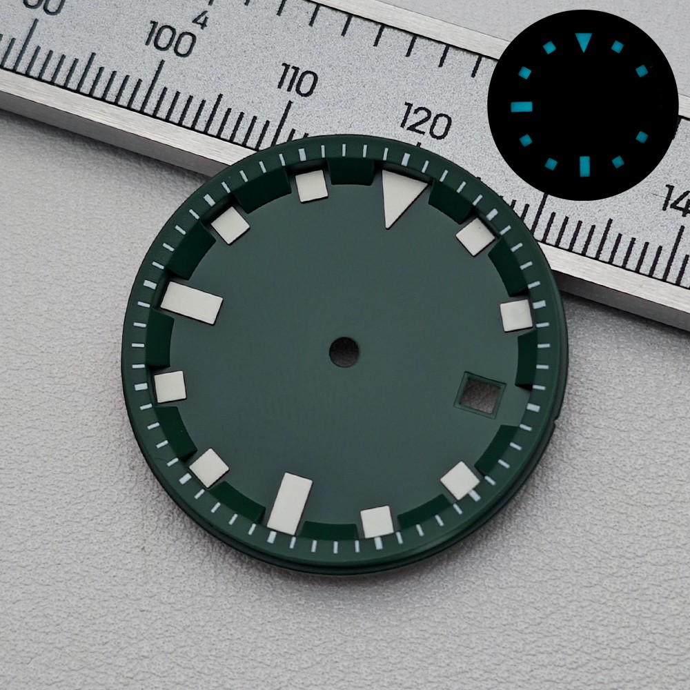42.5mm Stainless steel Blue Luminous Watch Dial+Hands For 8215 Movement
