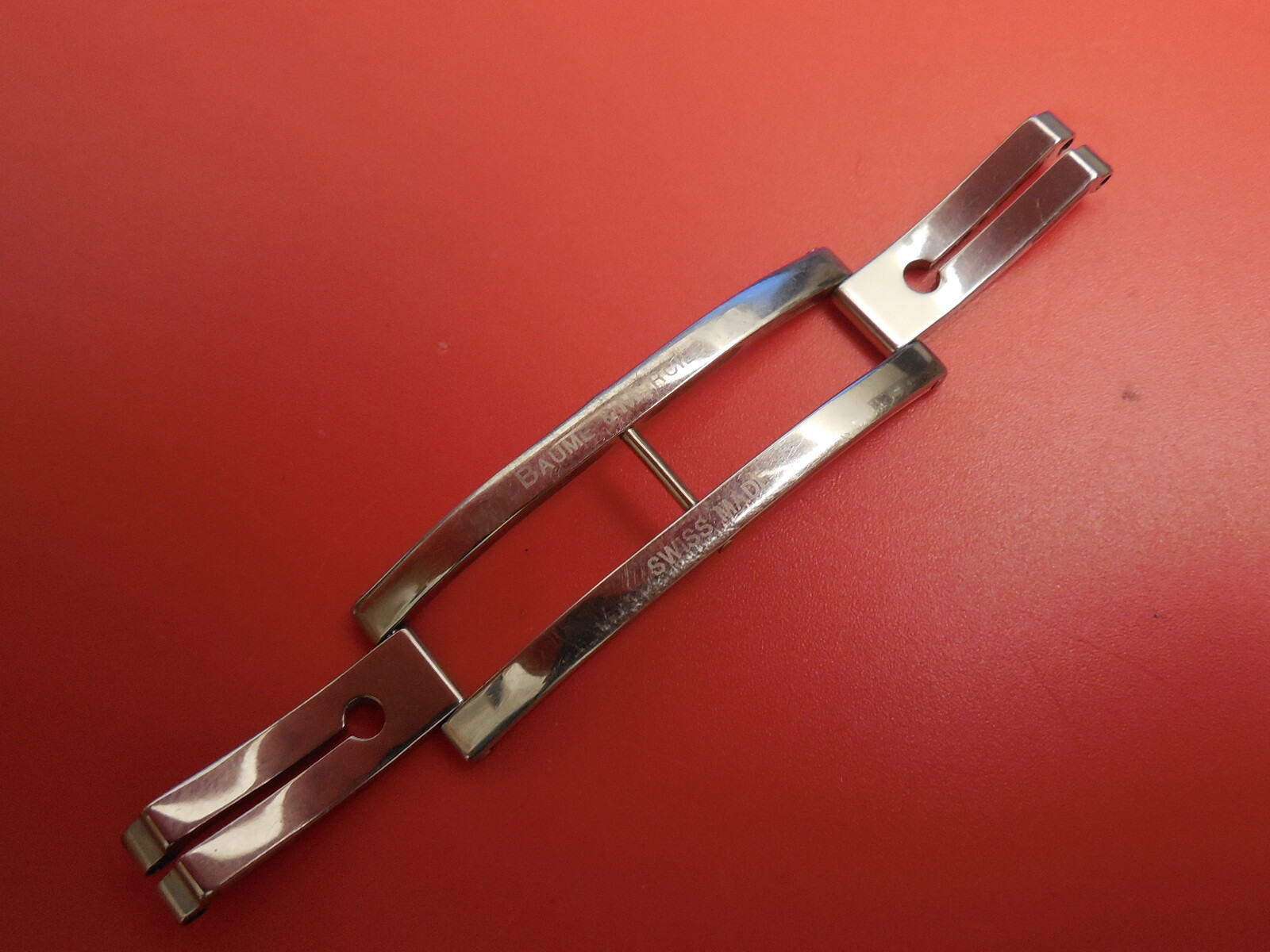 BAUME MERCIER SOLID SS CAPELAND AUTOMATIC BAND BRACELET BUCKLE CLASP ONLY