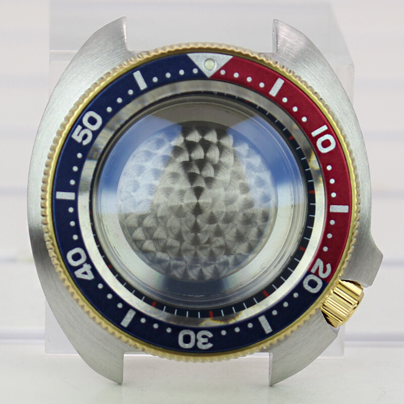 44mm Stainless steel turtle Watch Case nh35 For Seiko nh36 Movement 28.5mm Dial