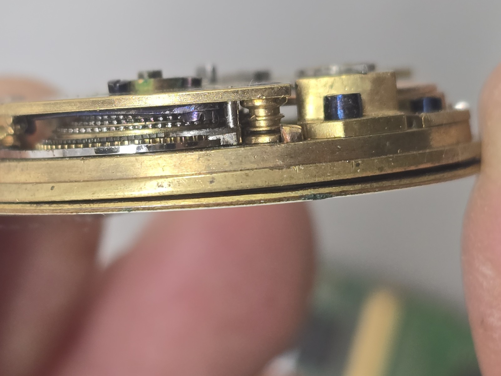 No. 1771 Keywind James Wood Glasgow Pocket Watch Movement Good Balance & Springs