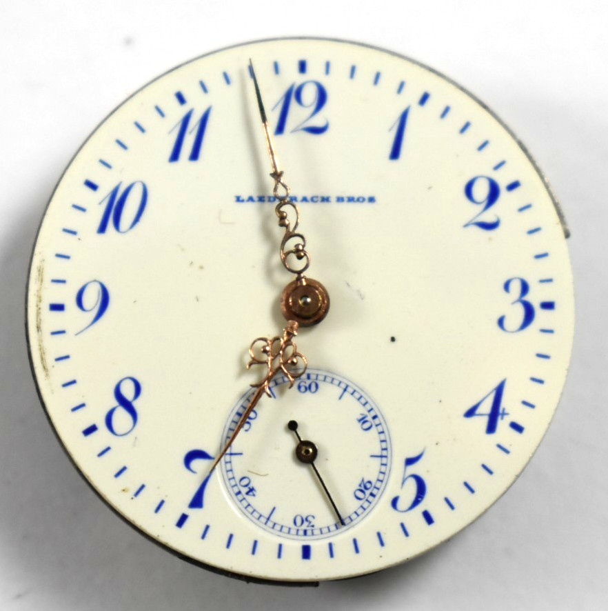 Vintage Longines? Private Label 29.25mm Hunting Pocket Watch Movement lot.wn