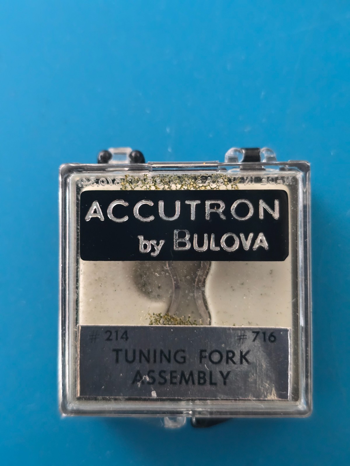 NOS Genuine Accutron Bulova Cal 214 Tuning Fork Assembly Part #716 Original Box