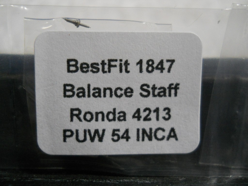 BESTFIT 1847 Part #724 Balance Staff INCA PUW 54 54A 54B 55 57 59 Ronda No 4213