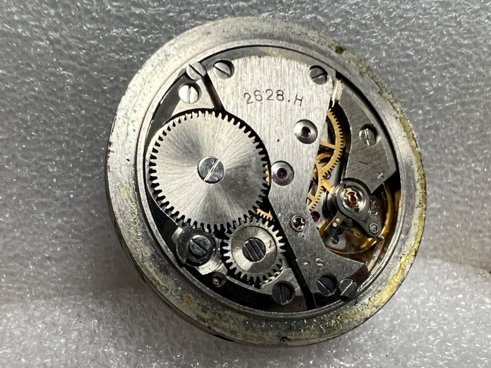 Watch movement USSR Raketa Cal.2628.H. plus Dial. For parts .
