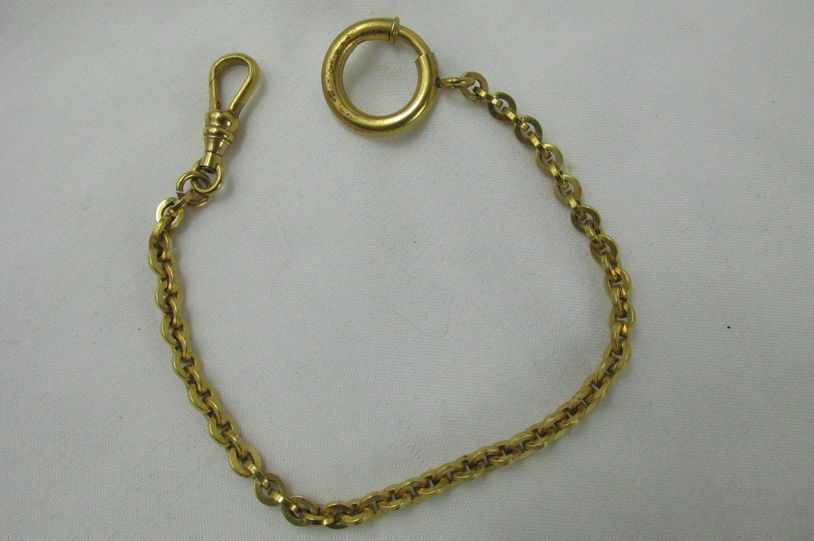 VINTAGE 7.5 INCH POCKET WATCH CHAIN 1/20TH 12K YELLOW GOLD FILLED