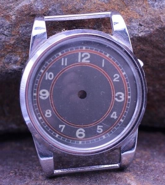 SWISS WRIST WATCH STAINLESS CASE & DIAL NOS 27.8×35.5mm 14.8mm LUG DIAMETER (EG)