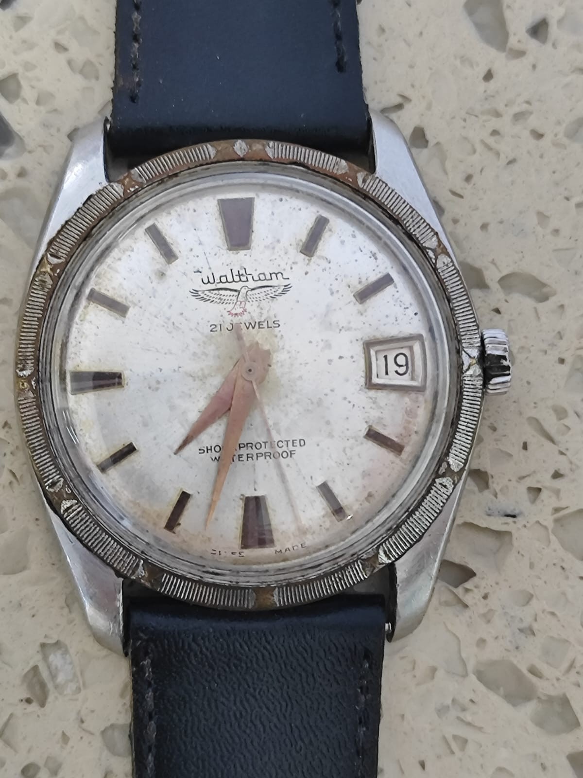 1960 WALTHAM EAGLE WRISTWATCH Mens watchhand wind 34mm Working