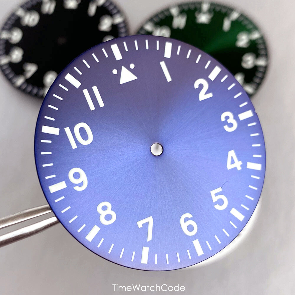 NH35 Pilot Watch Case 43mm for NH36 NH38 PT5000 ETA2824 Sapphire 200M Waterproof