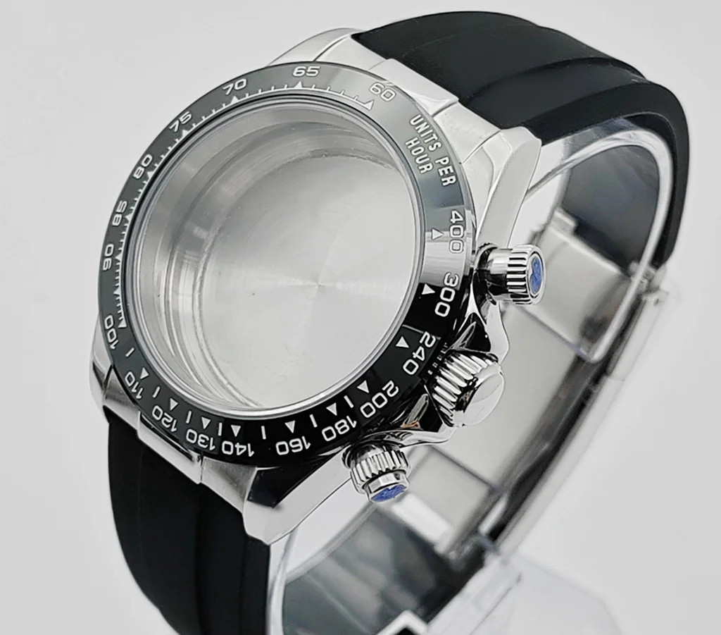 VK63 Watch Case 39mm Stainless Steel Silver Gold Color with Strap