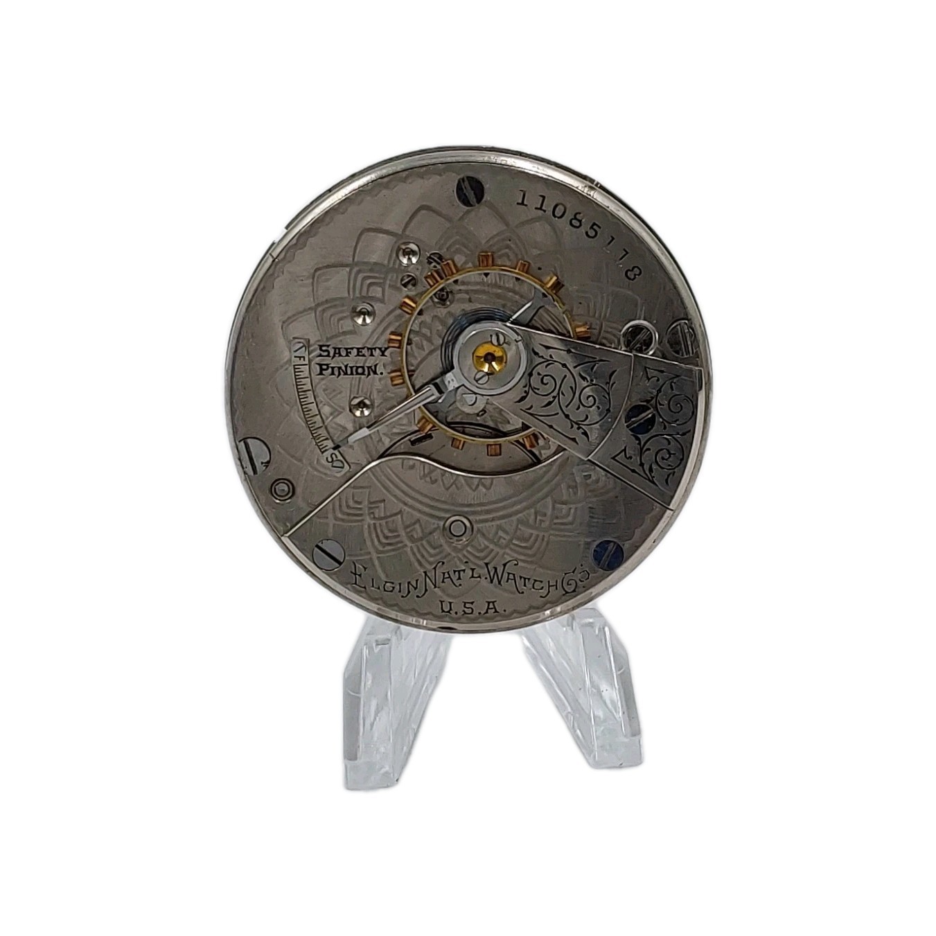 Elgin 288 18s Movement Sunk Enamel Dial Pocket Watch Parts Video 1677
