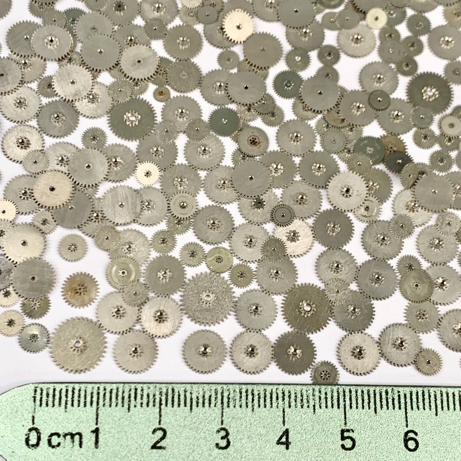 50 Minute Wheels 4.5-9mm Silver Watch Gears Steampunk Part Watchmaker Lot Repair