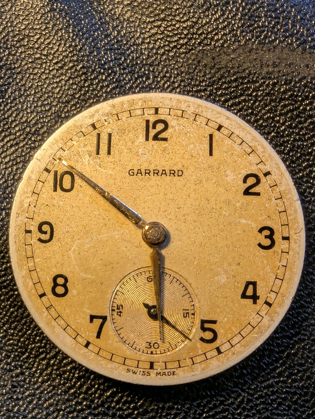 Vintage 1940s Garrard 17 Jewels Rose Gold Gilt Revue 59 Movement