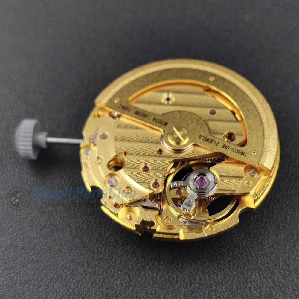 NEW Japan Miyota 82S0 Automatic Movement 21 Jewels Skeleton Silver/Gold Version