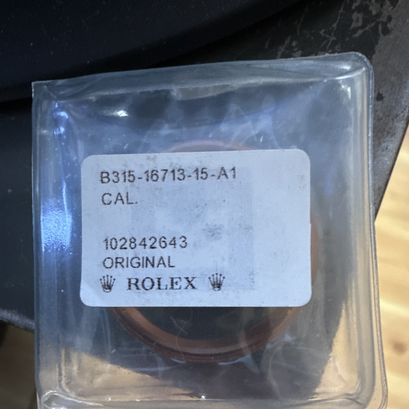 Rolex 16713 Brown/Gold Aluminum Bezel Insert B315-16713-15-A1 Brand New
