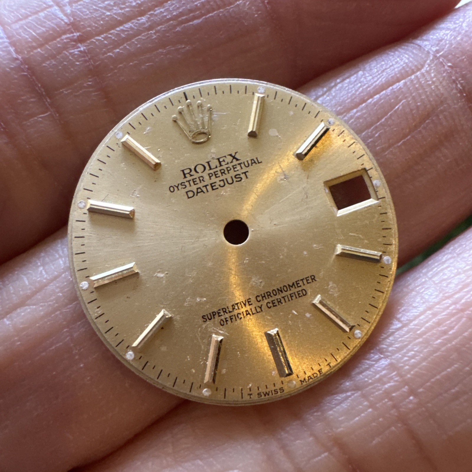 Original Rolex Ladies Champagne Datejust 68273 68278 31mm model dial (50)