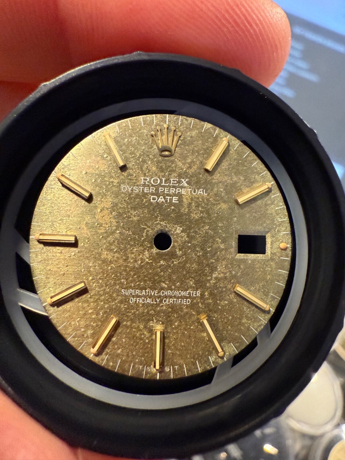 Rolex Tropical Date Dial for 34mm Watch 3035 Movement 15000 15200 15010