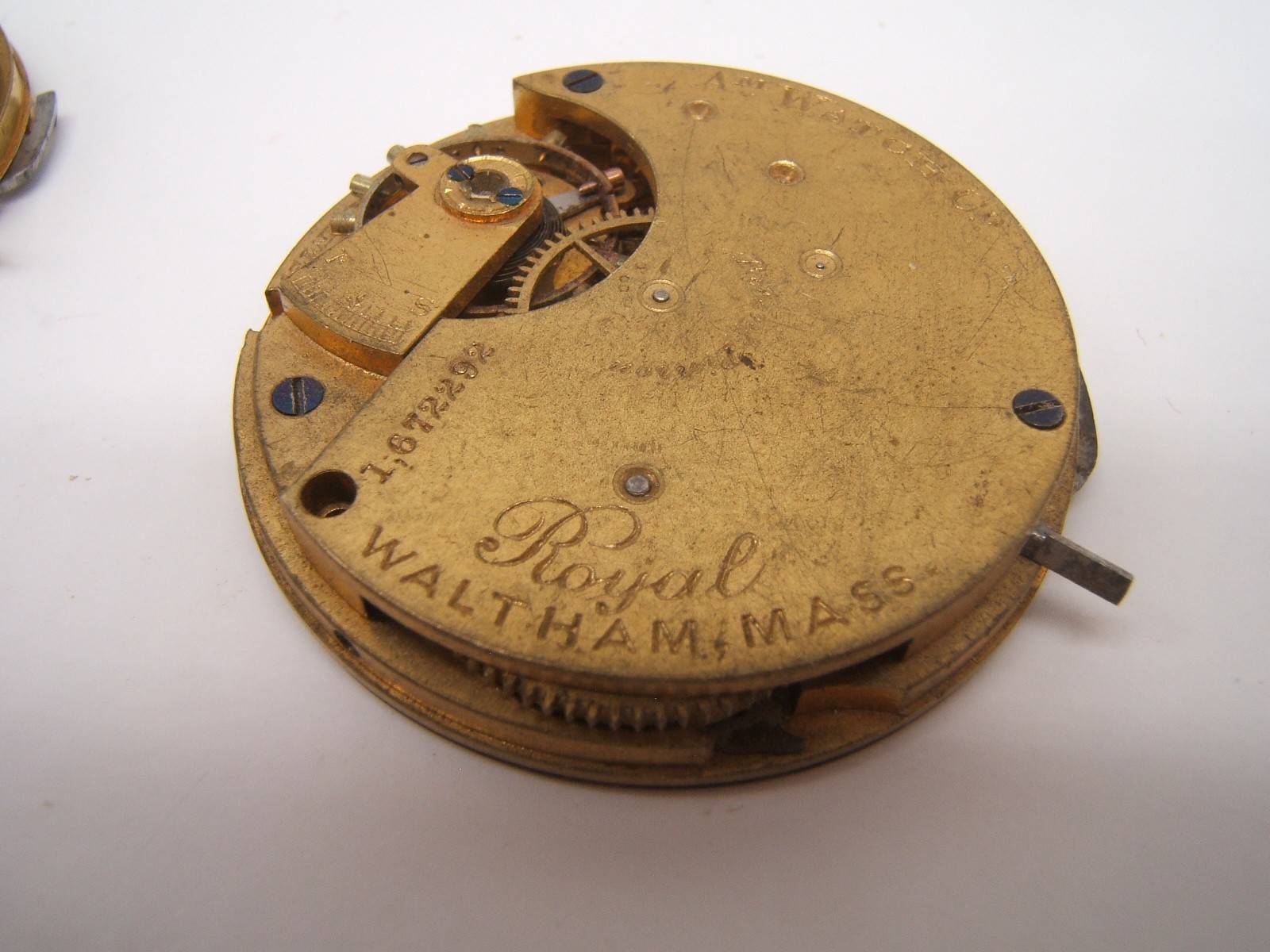 3 AMERICAN WALTHAM 6S POCKET WATCH MOVEMENTS ROYAL AS IS PARTS REPAIR