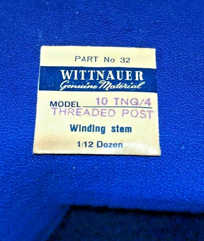 WITTNAUER THREADED POST WINDING STEM NEW OLD STOCK