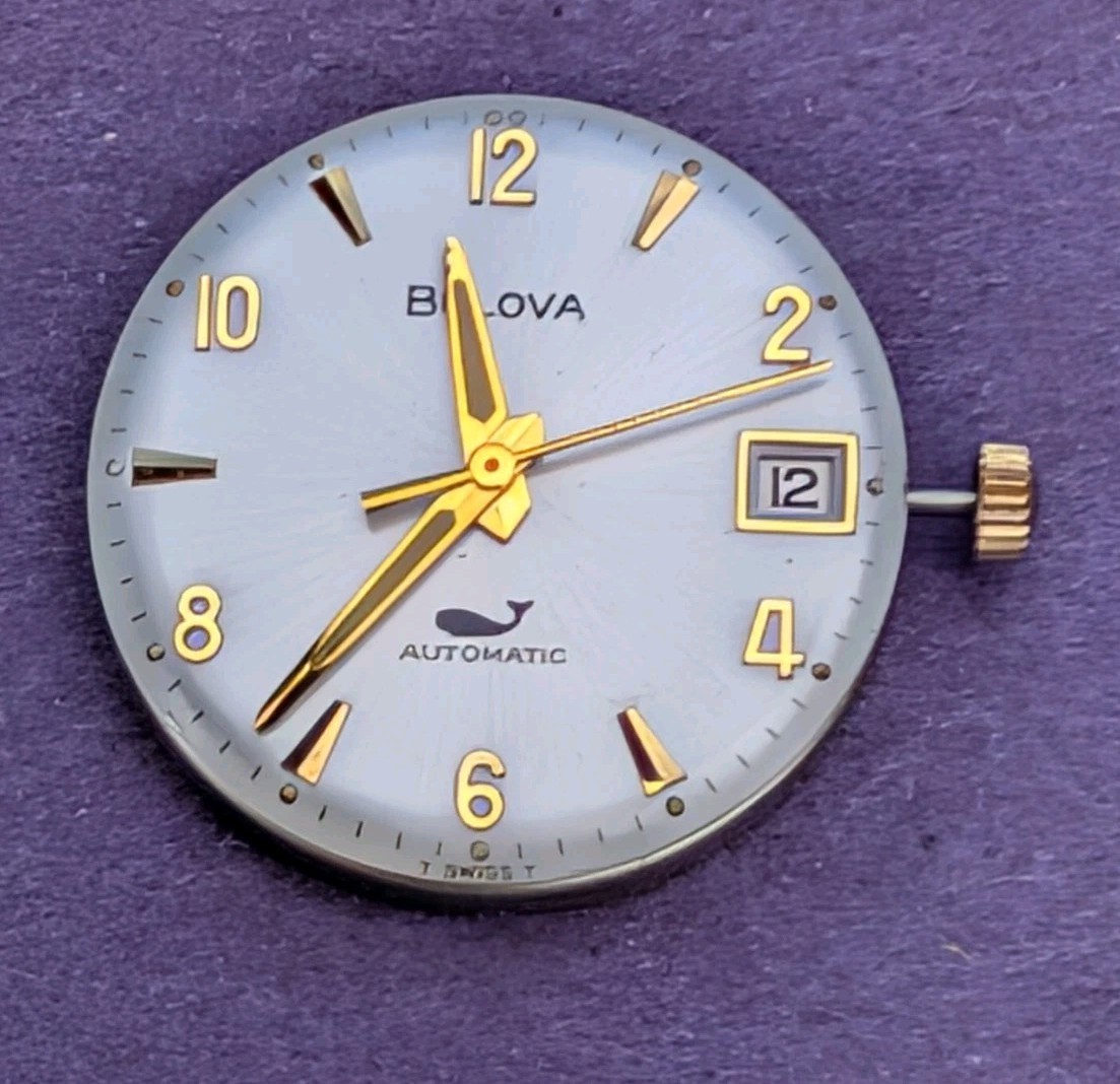 Bulova Sweep Seconds Auto Movement (cal 11ANACD) Running Order With Nice Dial!