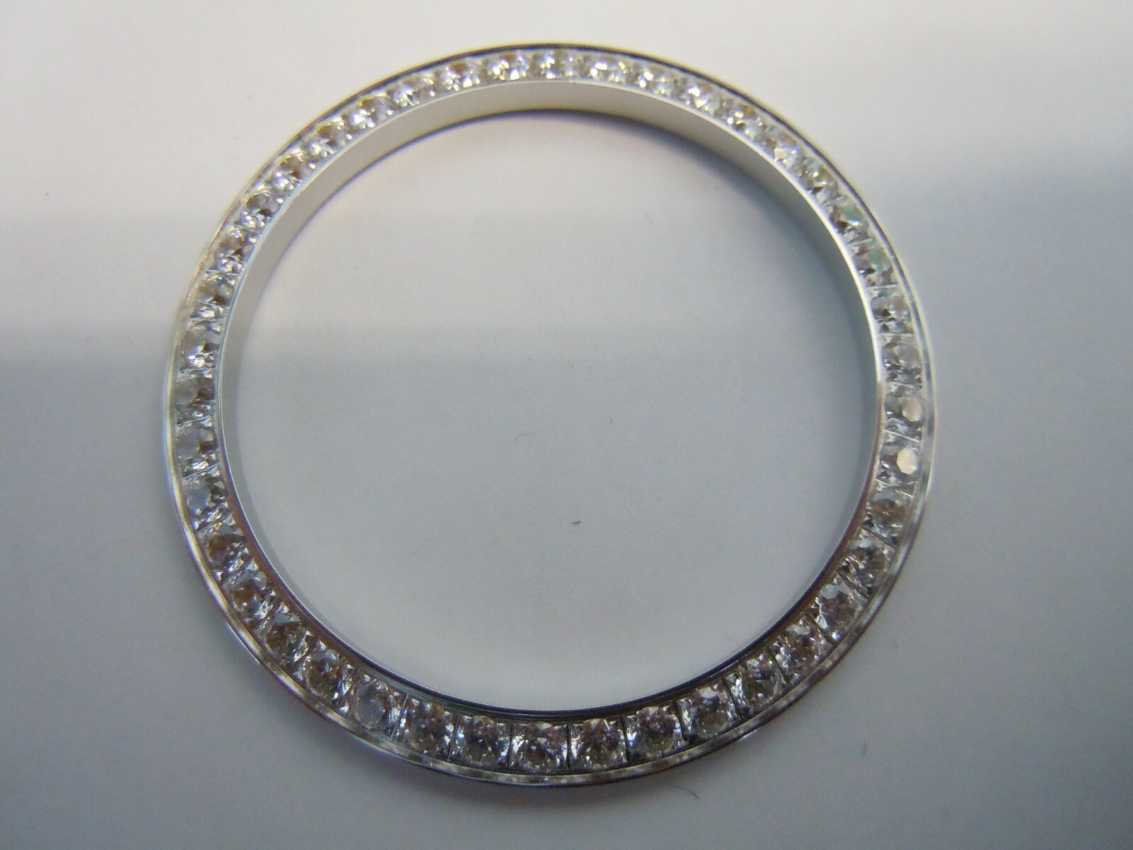 White GP CZ Bezel for Rolex Datejust 126300,126334 41mm