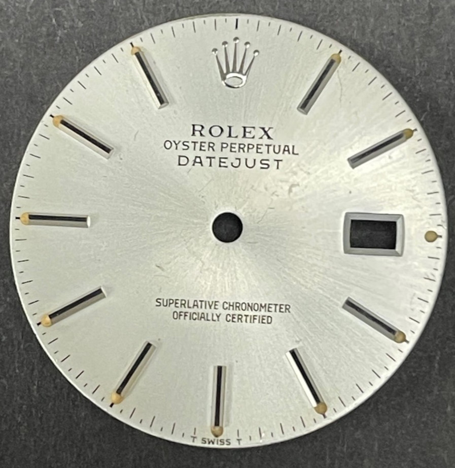 Vintage Rolex Oyster Perpertual Datejust Watch Dial For 36mm Case 16014 16030
