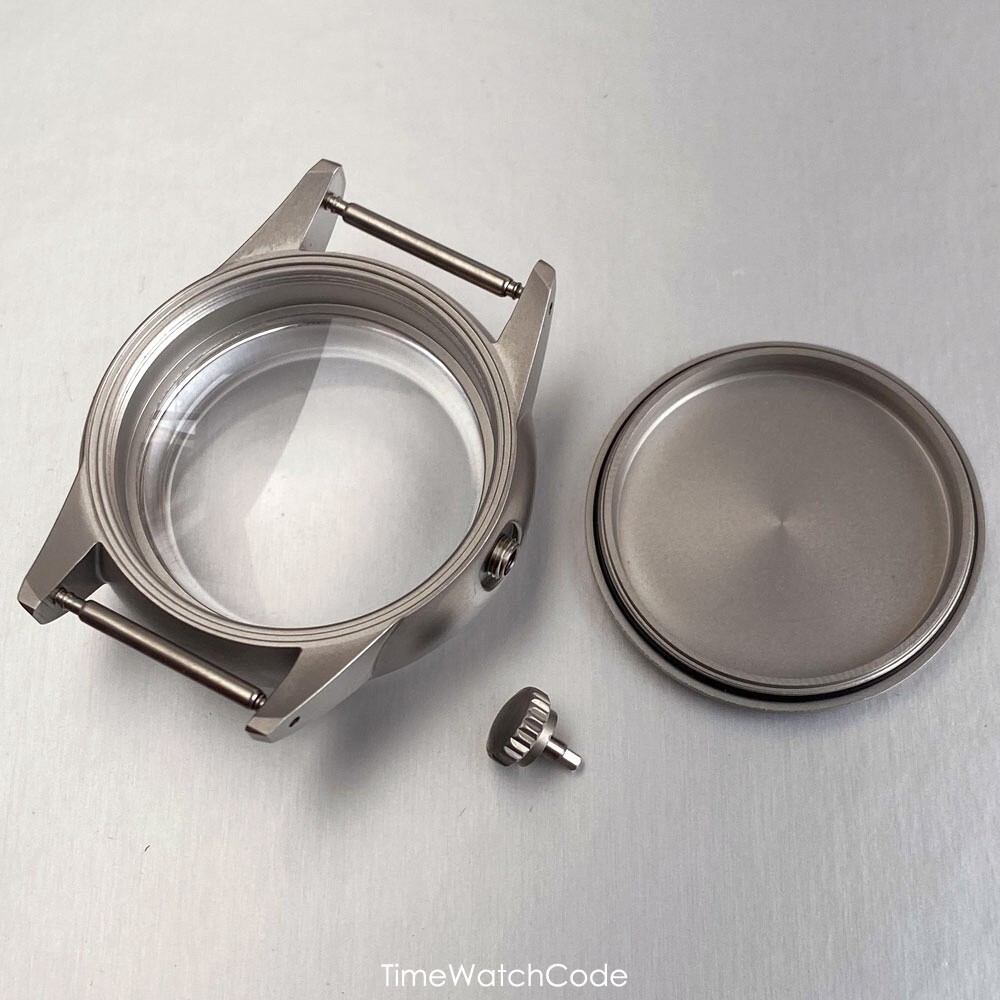 NH35 Watch Case 36mm 316L Steel Sandblast Case for NH36/38 4R35 Bubble Sapphire
