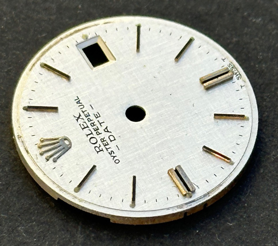Vintage Rolex Oyster Perpertual Date Watch Dial For 26mm Case 6517 6519 6917