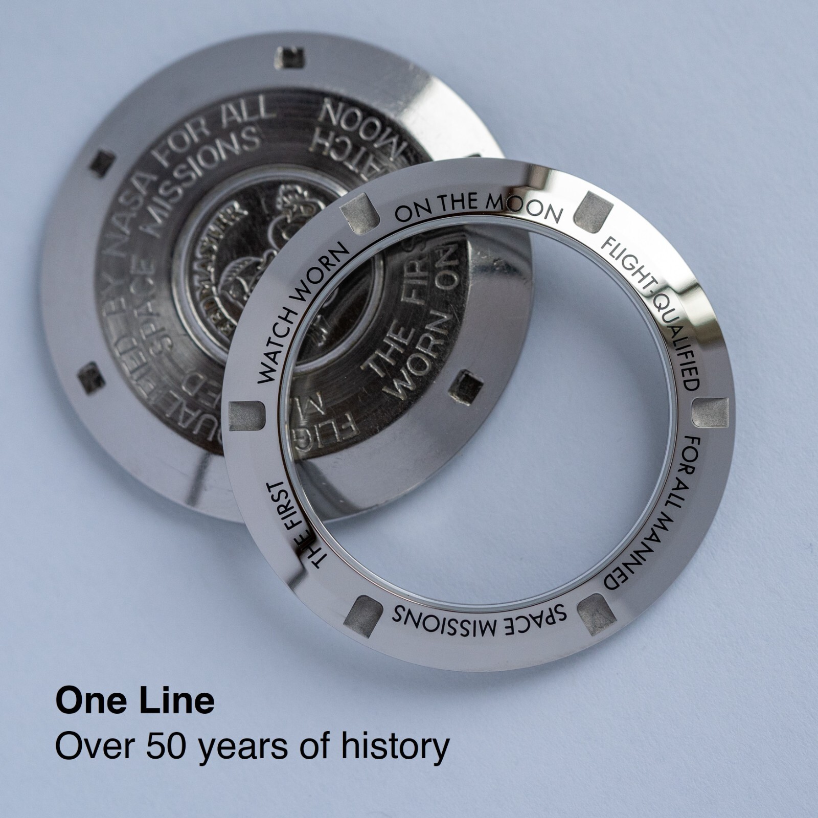 Spiralwinder Engraved Sapphire Exhibition Caseback for the Omega Speedmaster