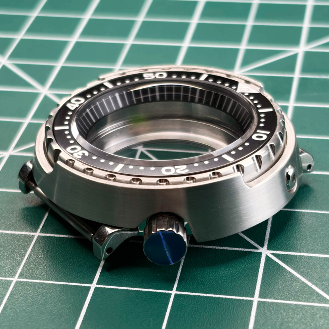 47mm Sapphire Glass 316L Solid Heavy Watch Case For NH35/36